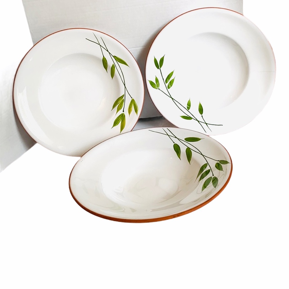 3 Molde Portugal Pasta Salad Bowls Terracotta Trim